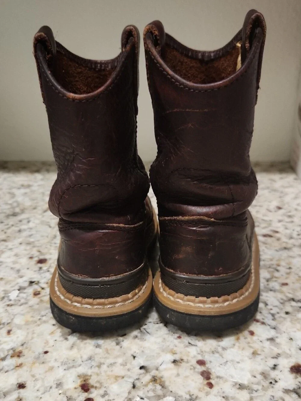 Brown Leather Children's Georgia Boots
